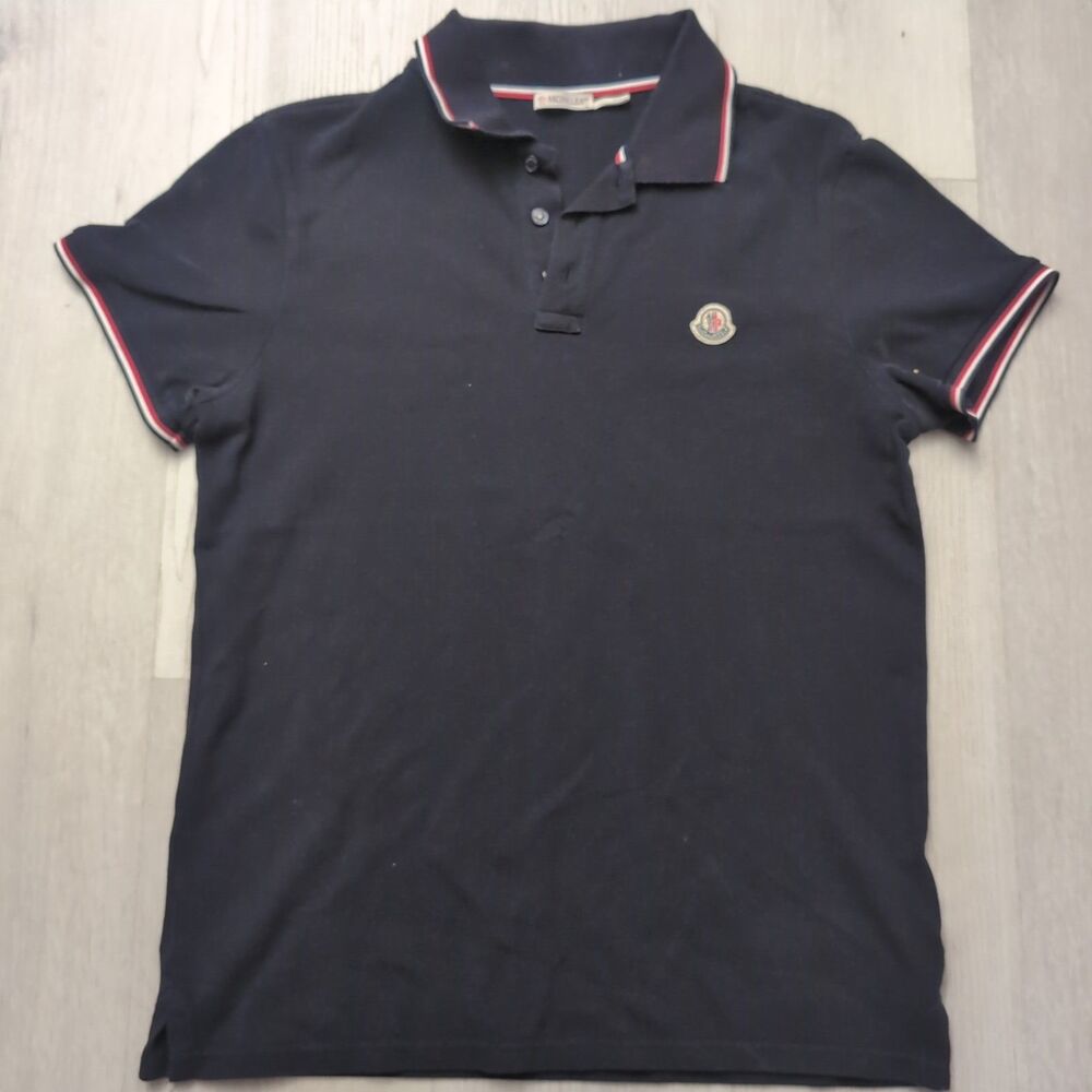Moncler Polo Shirt Men Size Medium short sleeve polo moncler